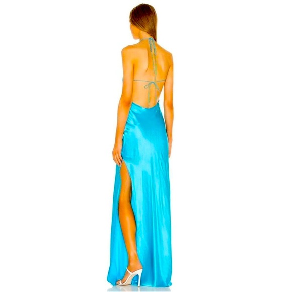 New with tags michael lo sordo satin gown - Picture 2 of 4